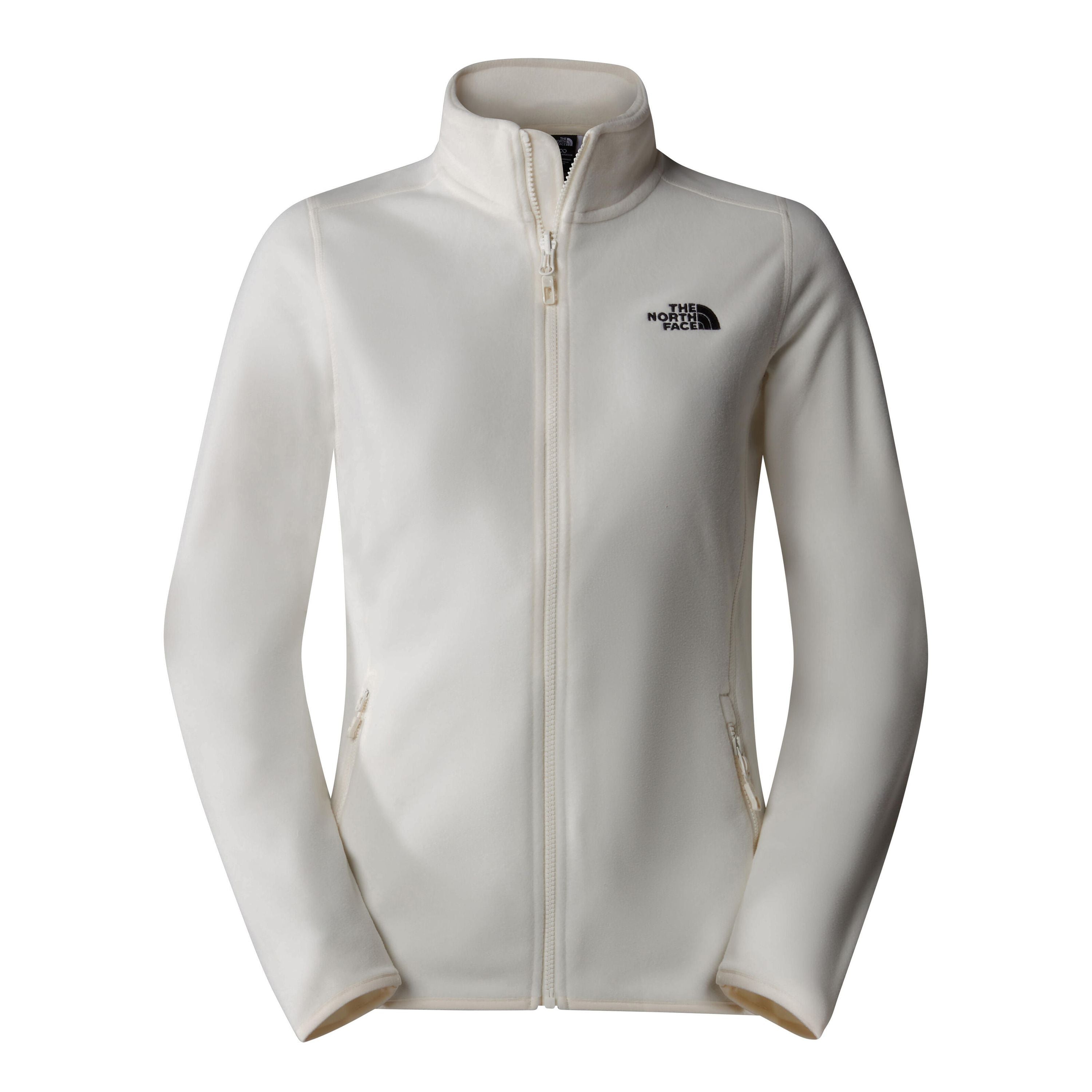Fleecejacke mit Stehkragen - 4HP-White Dune-NPF - Weiß
