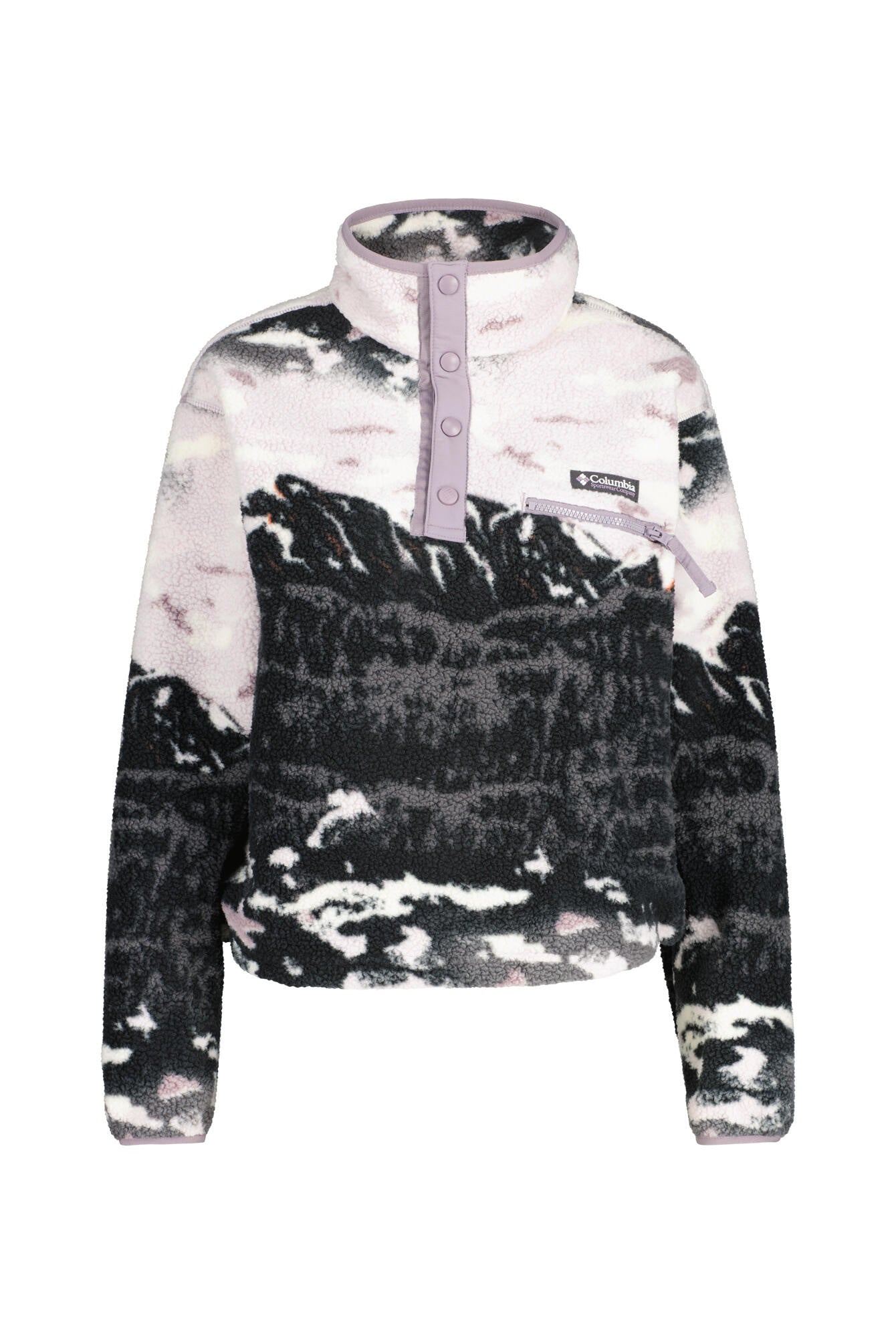 Fleecepullover HELVETIA II - 554-Shale Purple Sisters, Shal - Violett