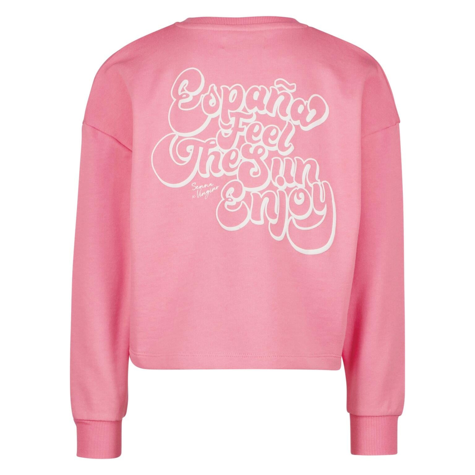 Sweatpullover mit Rückenprint - 607 Creamy Pink - Pink | Rosa