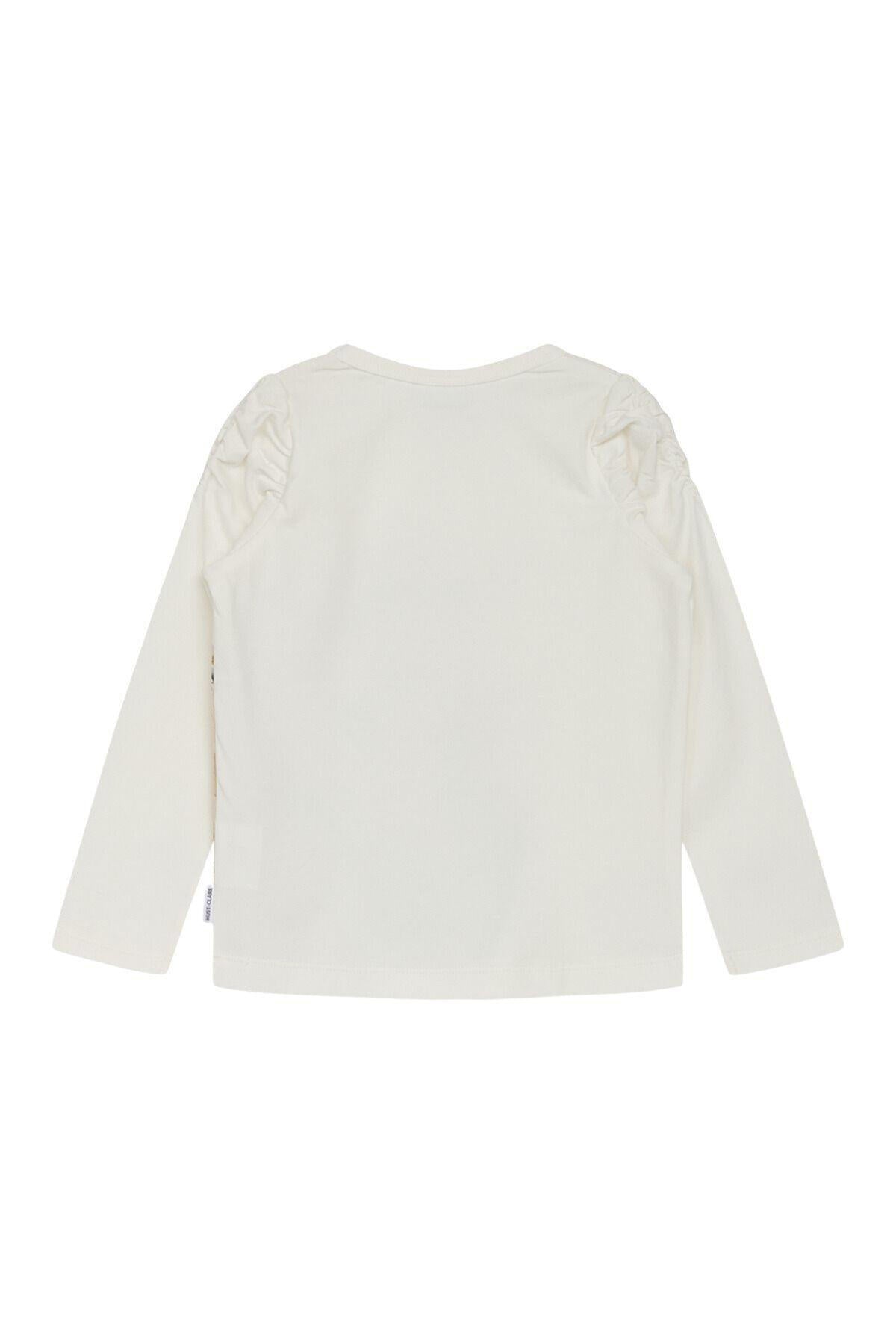 Langarmshirt mit Print - 3260 Sugar - Weiß