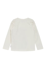 Langarmshirt mit Print - 3260 Sugar - Weiß