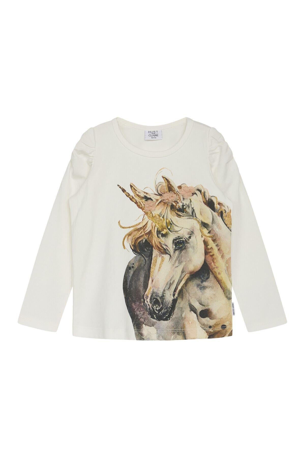 Langarmshirt mit Print - 3260 Sugar - Weiß