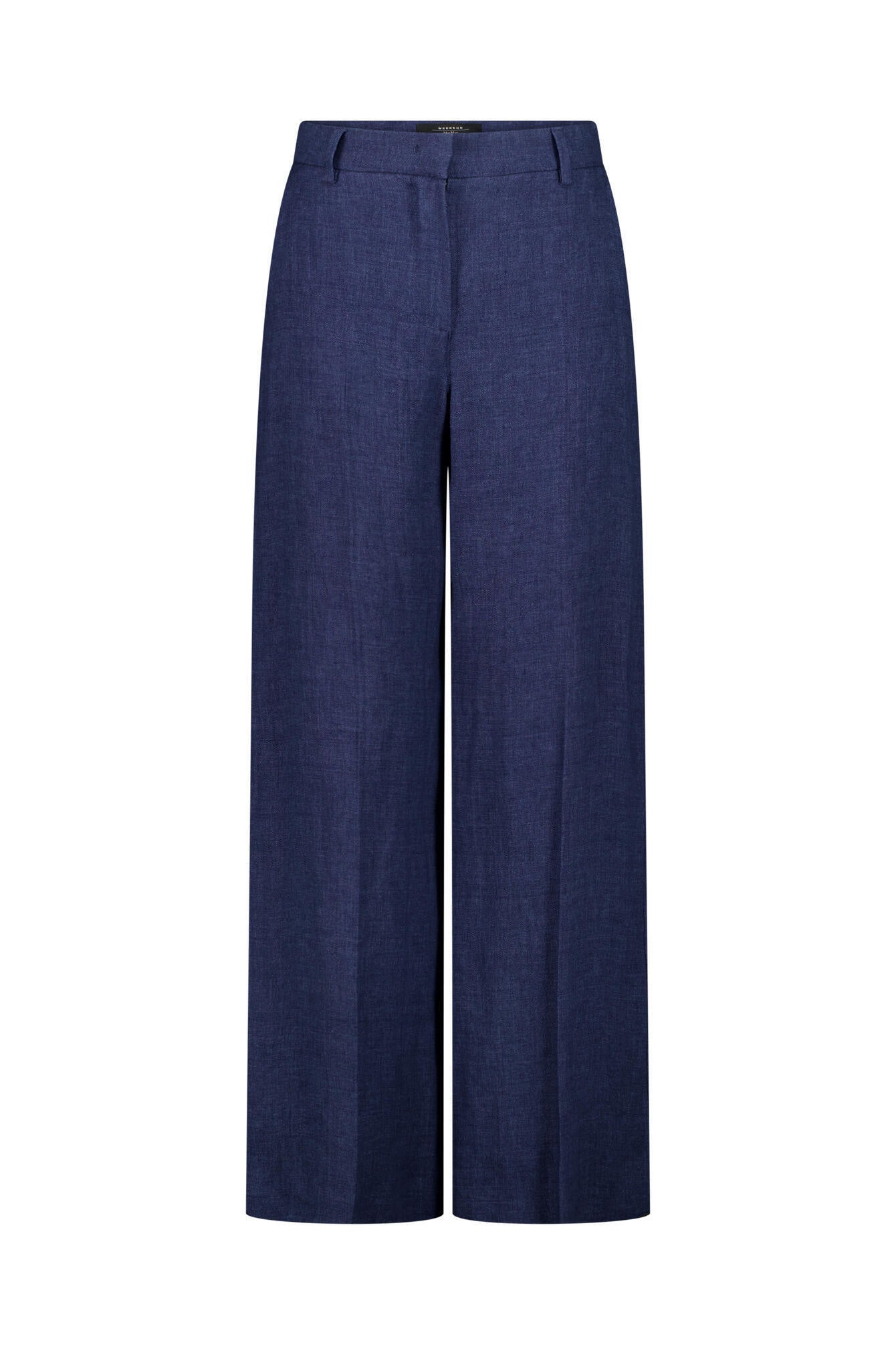 Wide Leg Hose aus Leinen - 006 - Blau