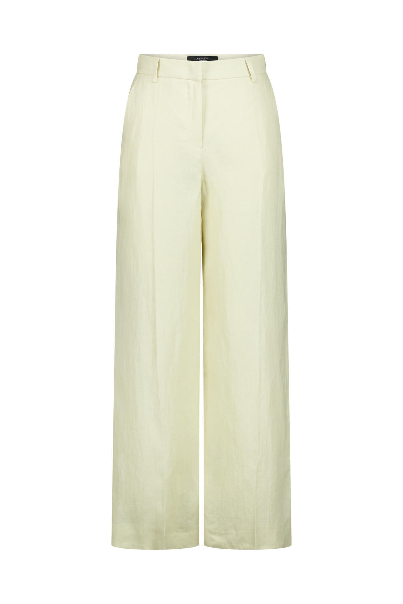 Wide Leg Hose aus Leinen - 035 - Creme
