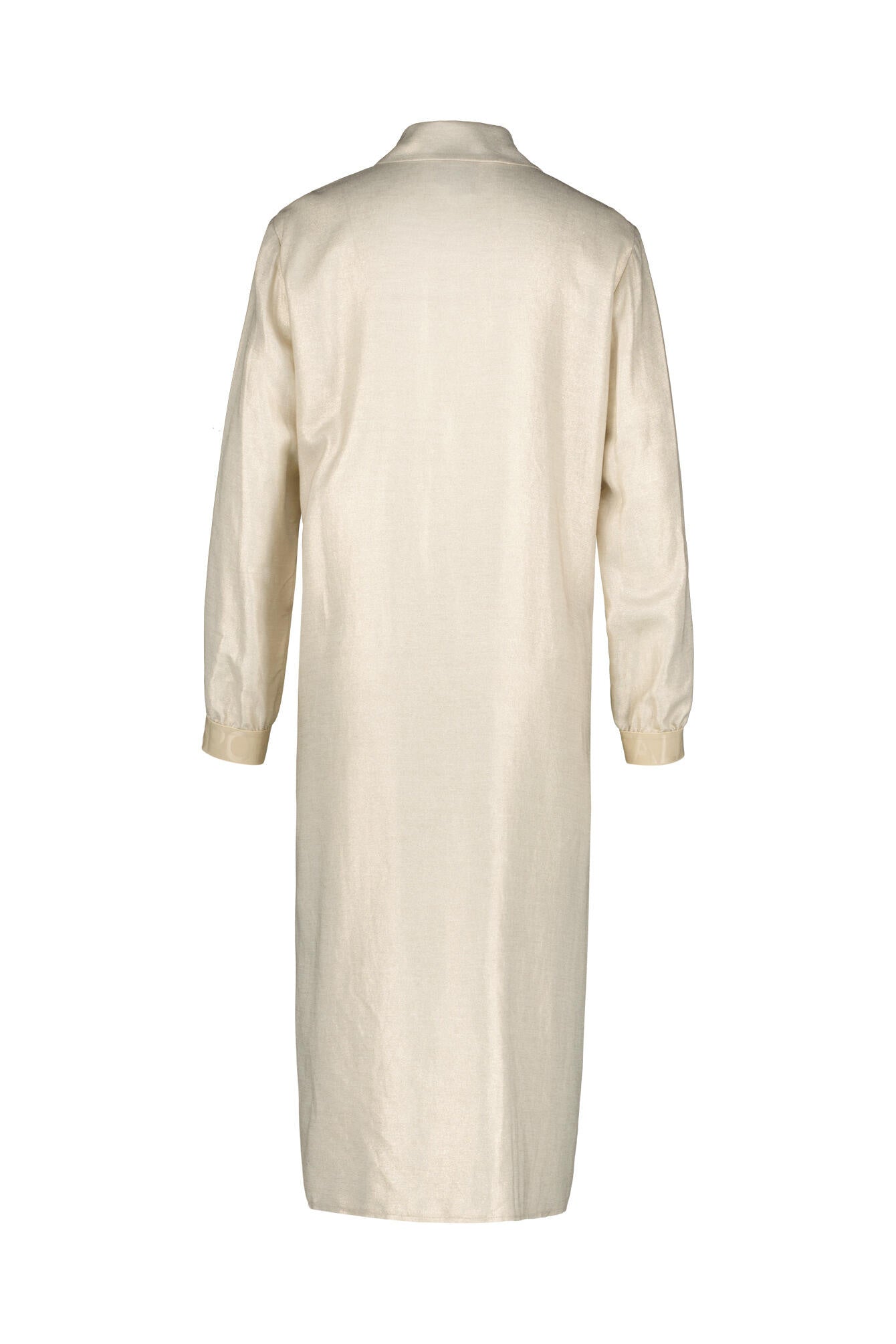 Hemdblusenkleid aus Viskosemix - 08 Stucco - Beige