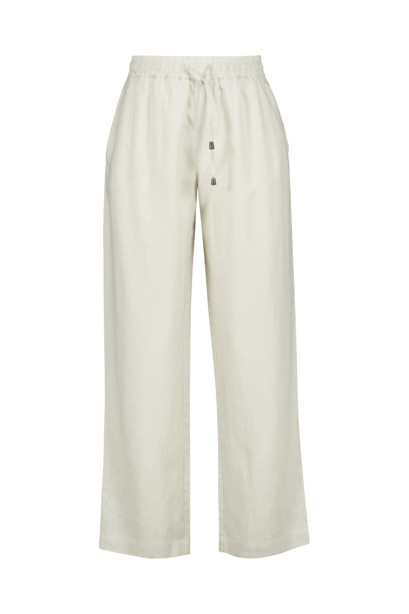 Leinenhose Straight Leg - Sand - Beige
