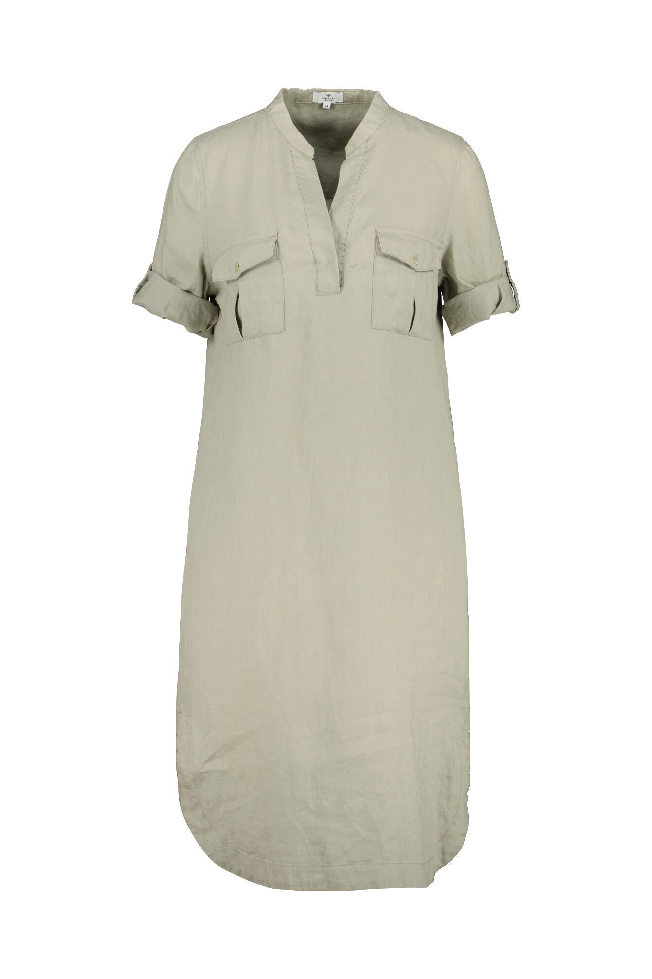 Freizeitkleid aus Leinen - Schilf - Beige