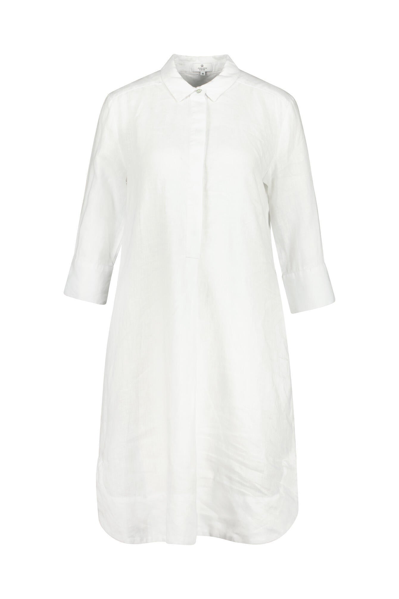 Leinenkleid - Weiss - Weiß