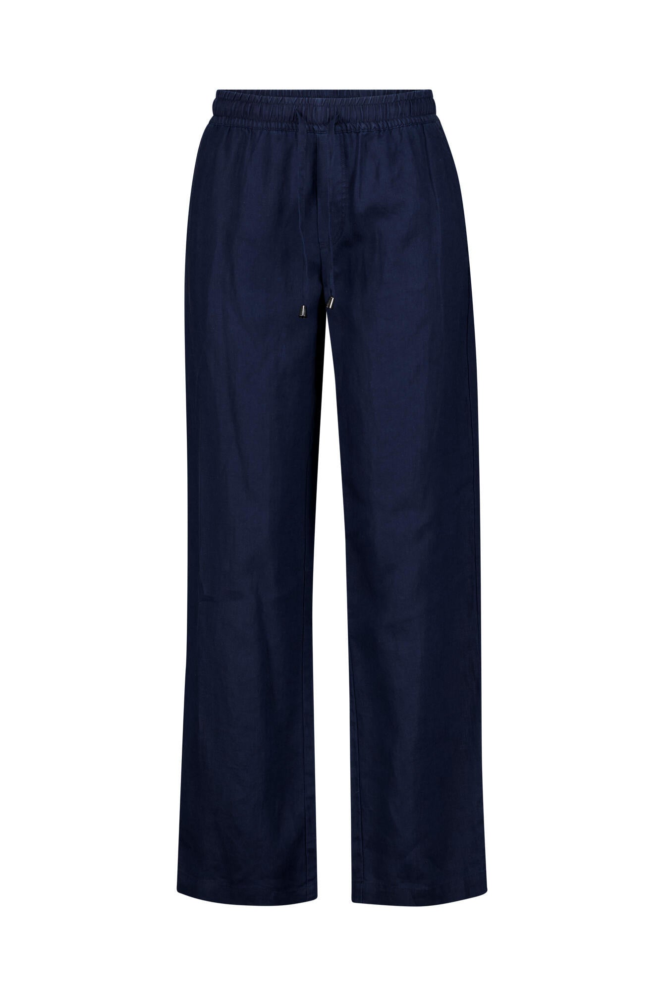 Leinenhose Straight Leg - Navy - Blau