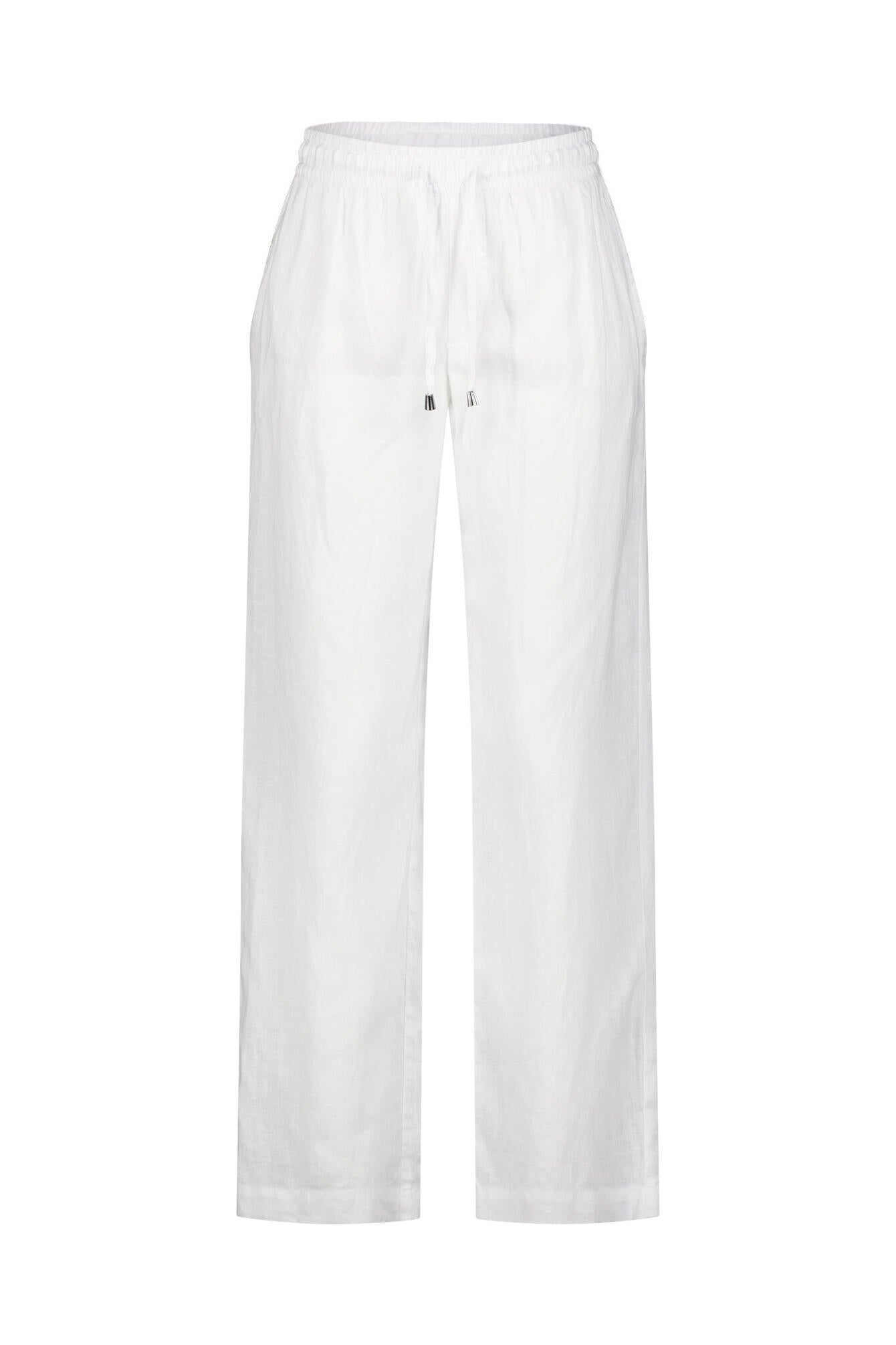 Leinenhose Straight Leg - Weiss - Weiß