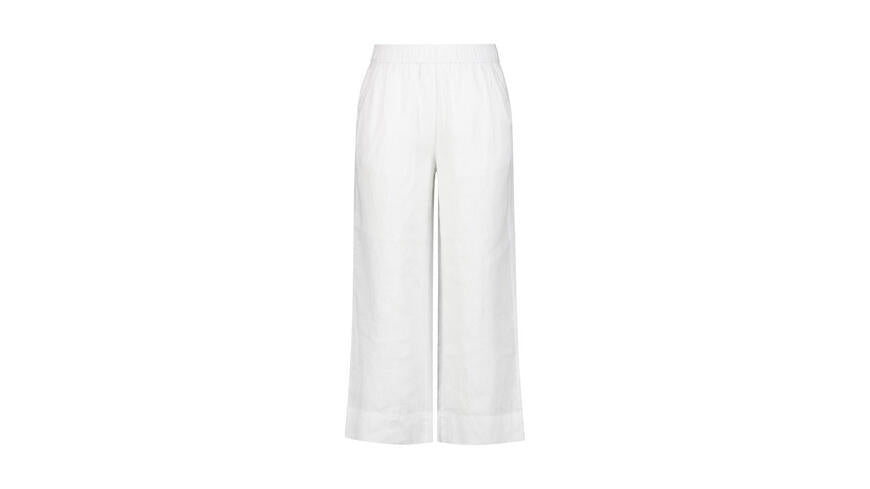 Leinenhose Wide Leg - Weiss - Weiß