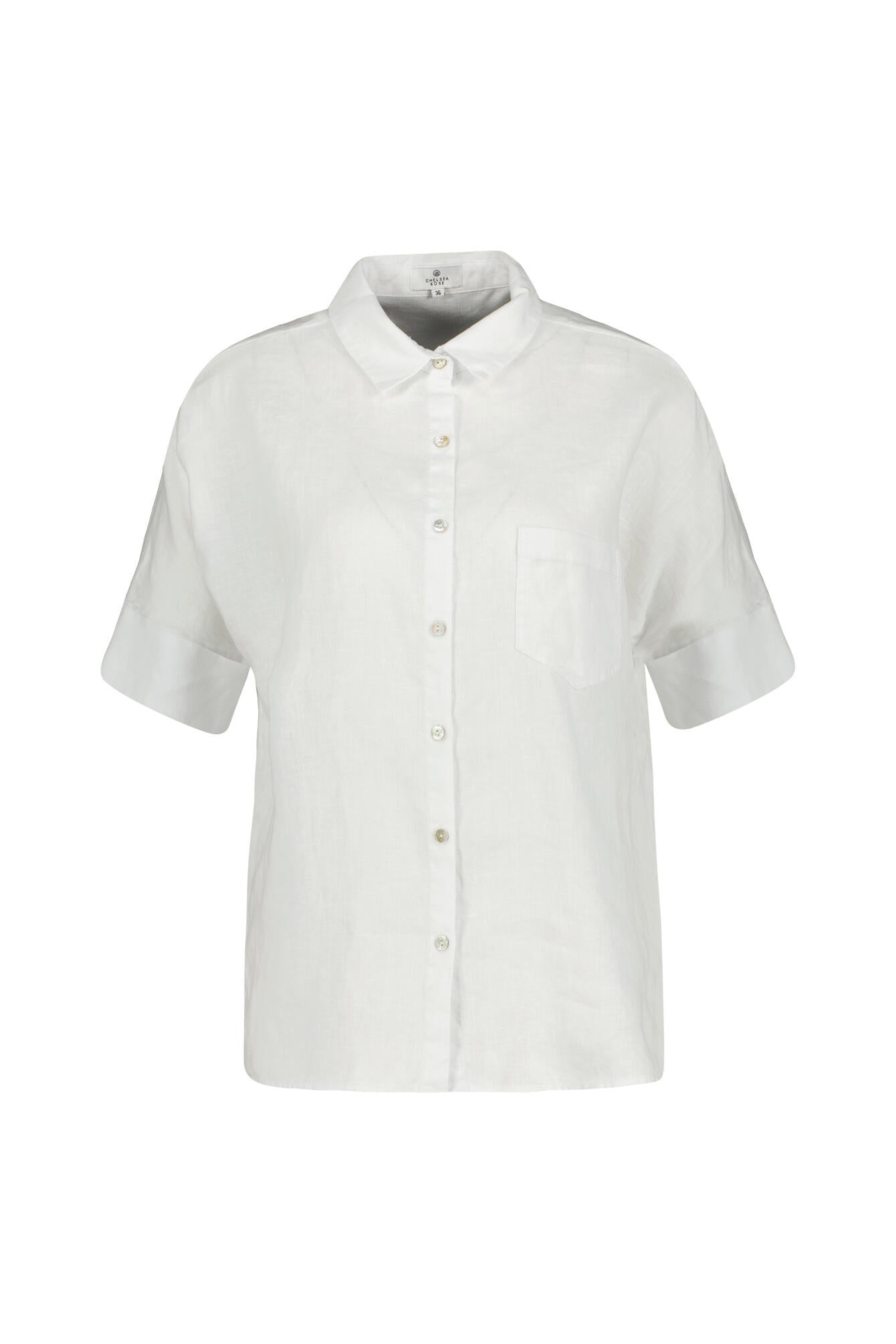 Leinenbluse - Weiss - Weiß