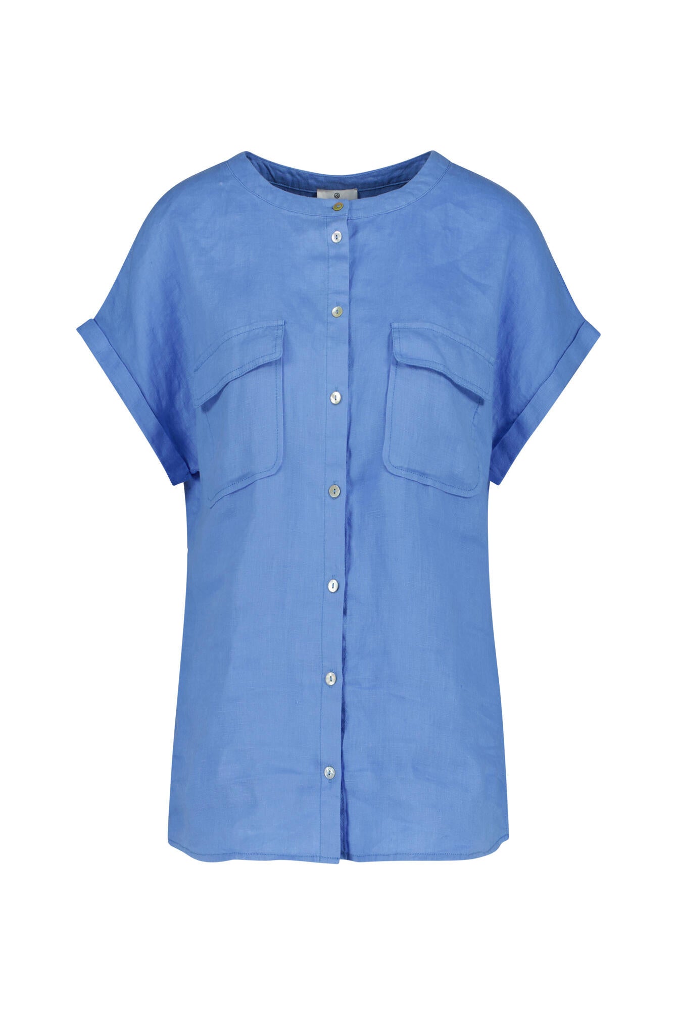 Leinenshirt mit aufgesetzten Brusttaschen - Gitane - Blau
