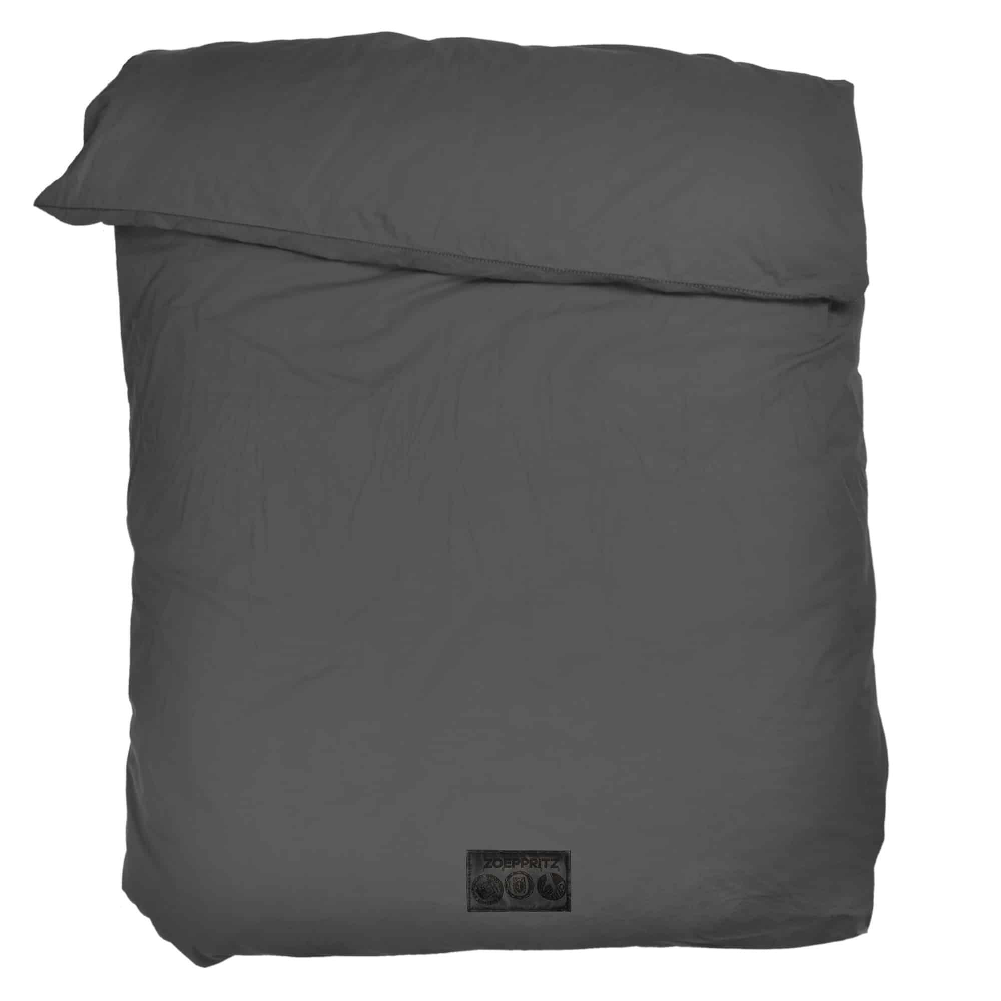 Deckenbezug 200x200 - 970 Charcoal - Schwarz