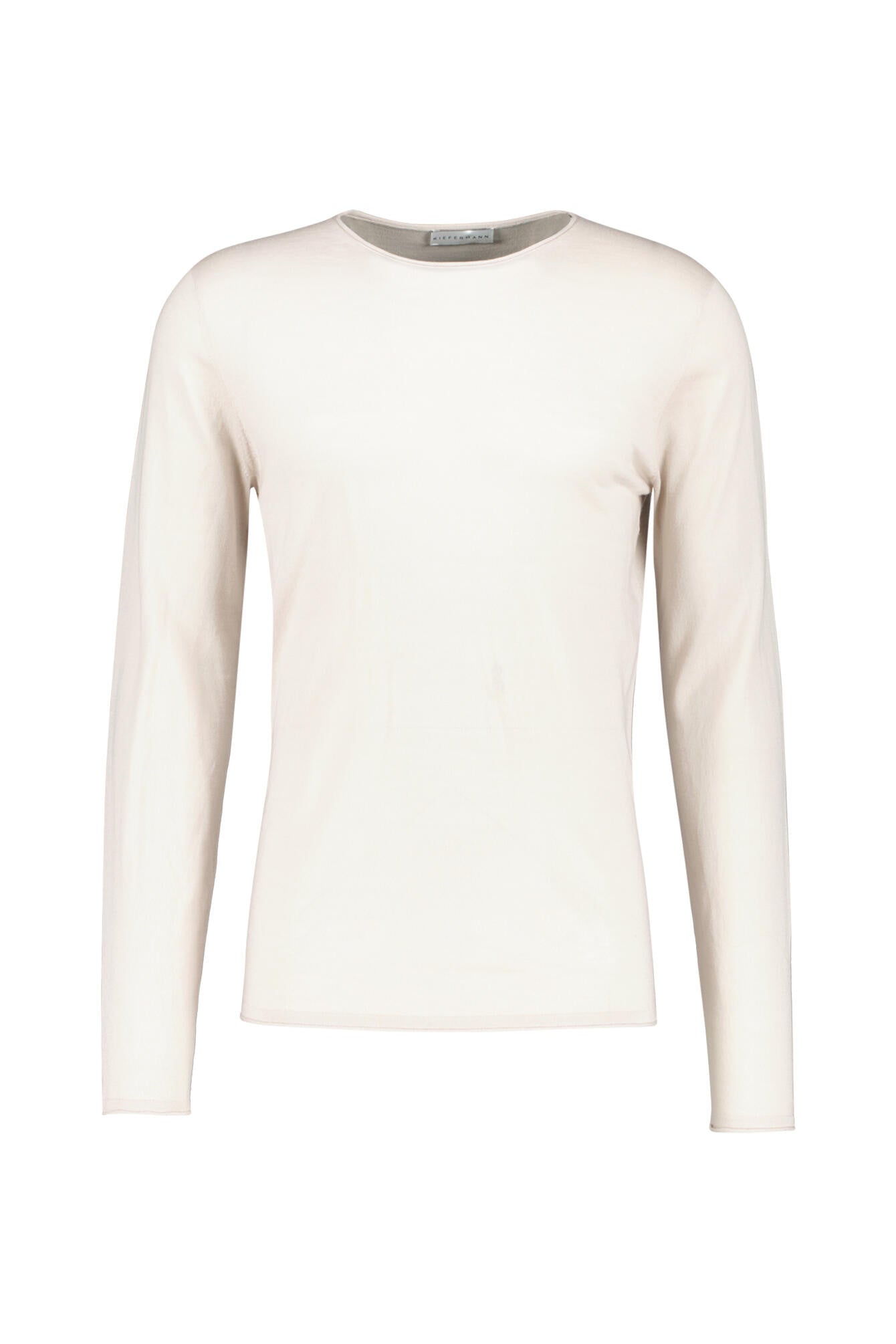 Stricklangarmshirt aus Merinowolle - 128 - Beige