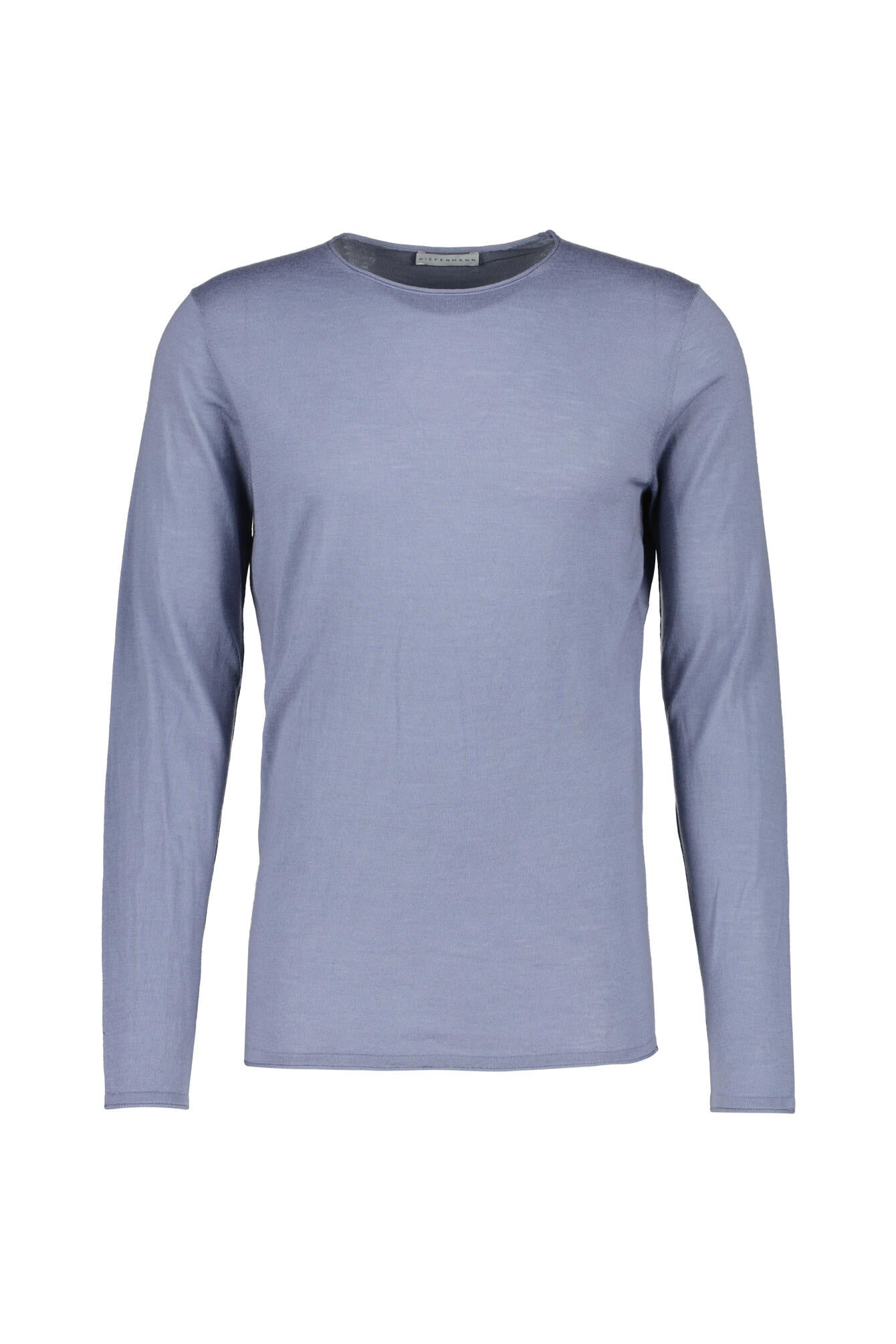Stricklangarmshirt aus Merinowolle - 949 - Blau