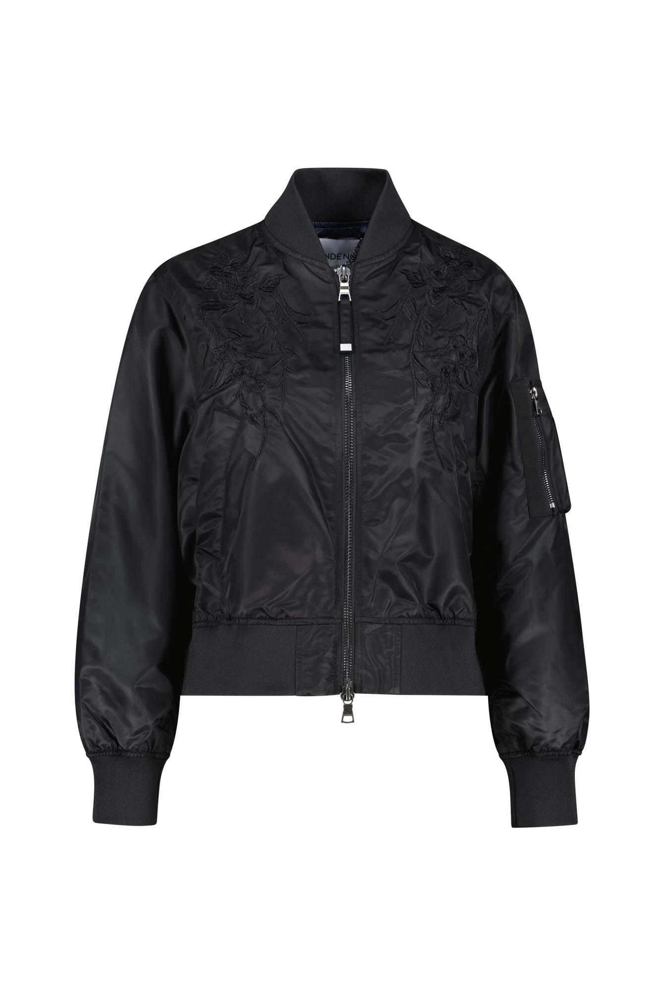 Blousonjacke WASTON mit Strickmuster - 2000 Black - Schwarz