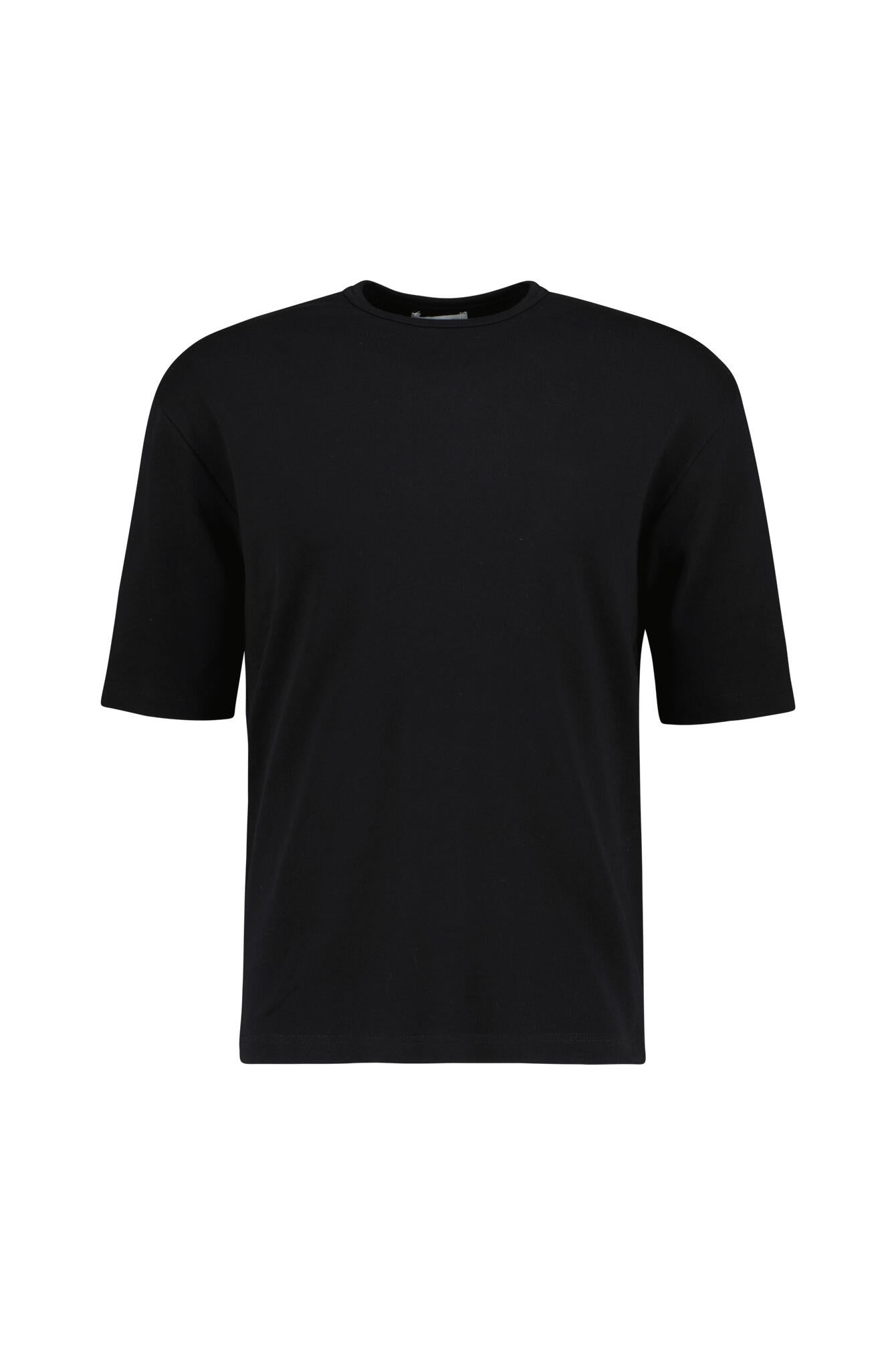 T-Shirt aus Baumwolle - 02 - Schwarz