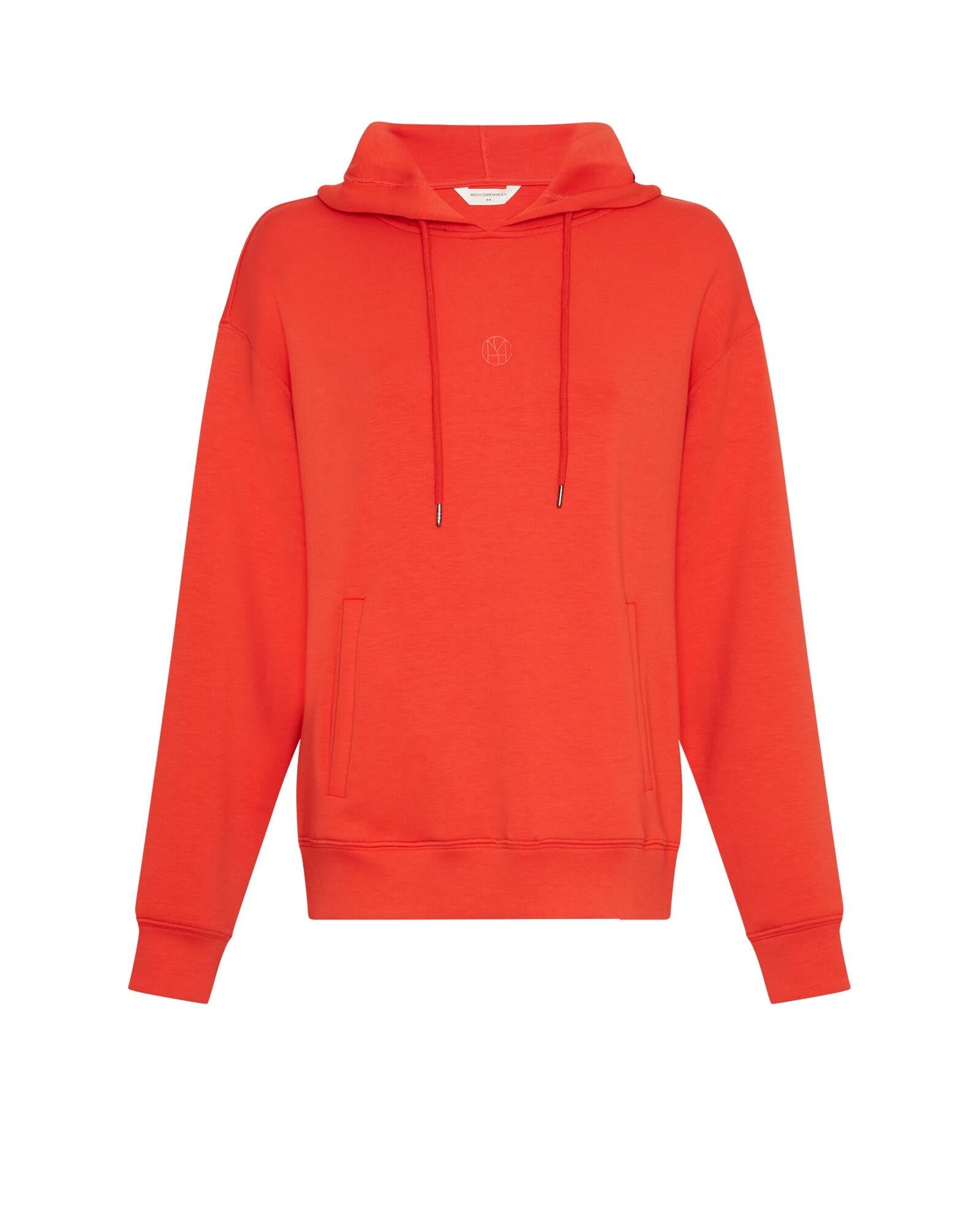 Sweathoodie aus Viskosemix - Flame Scarlet - Rot