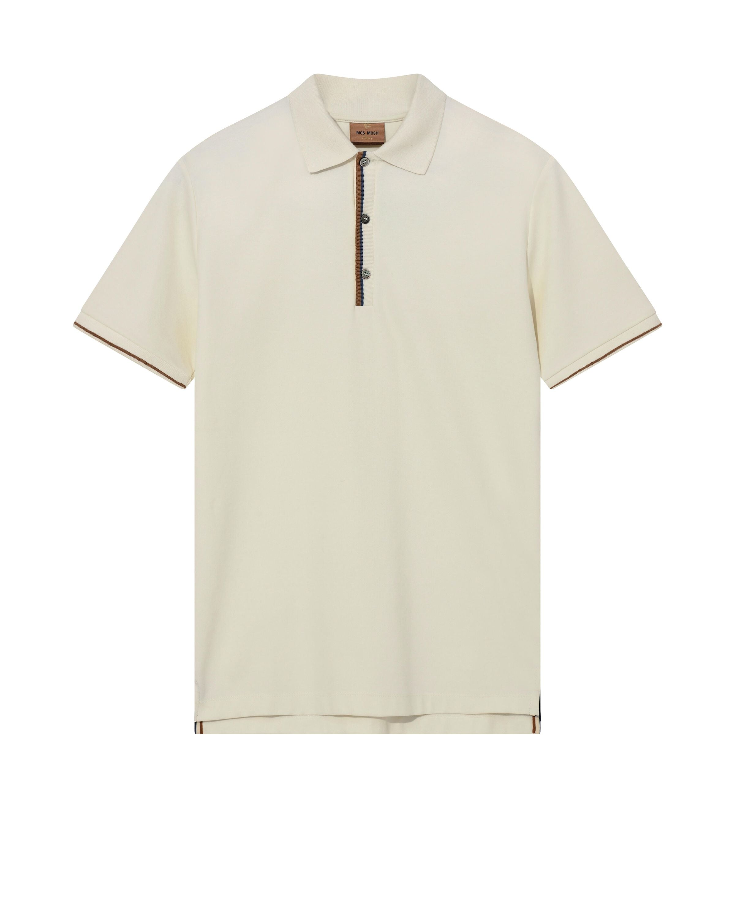 Poloshirt aus Baumwollmix - 125 Offwhite - Creme