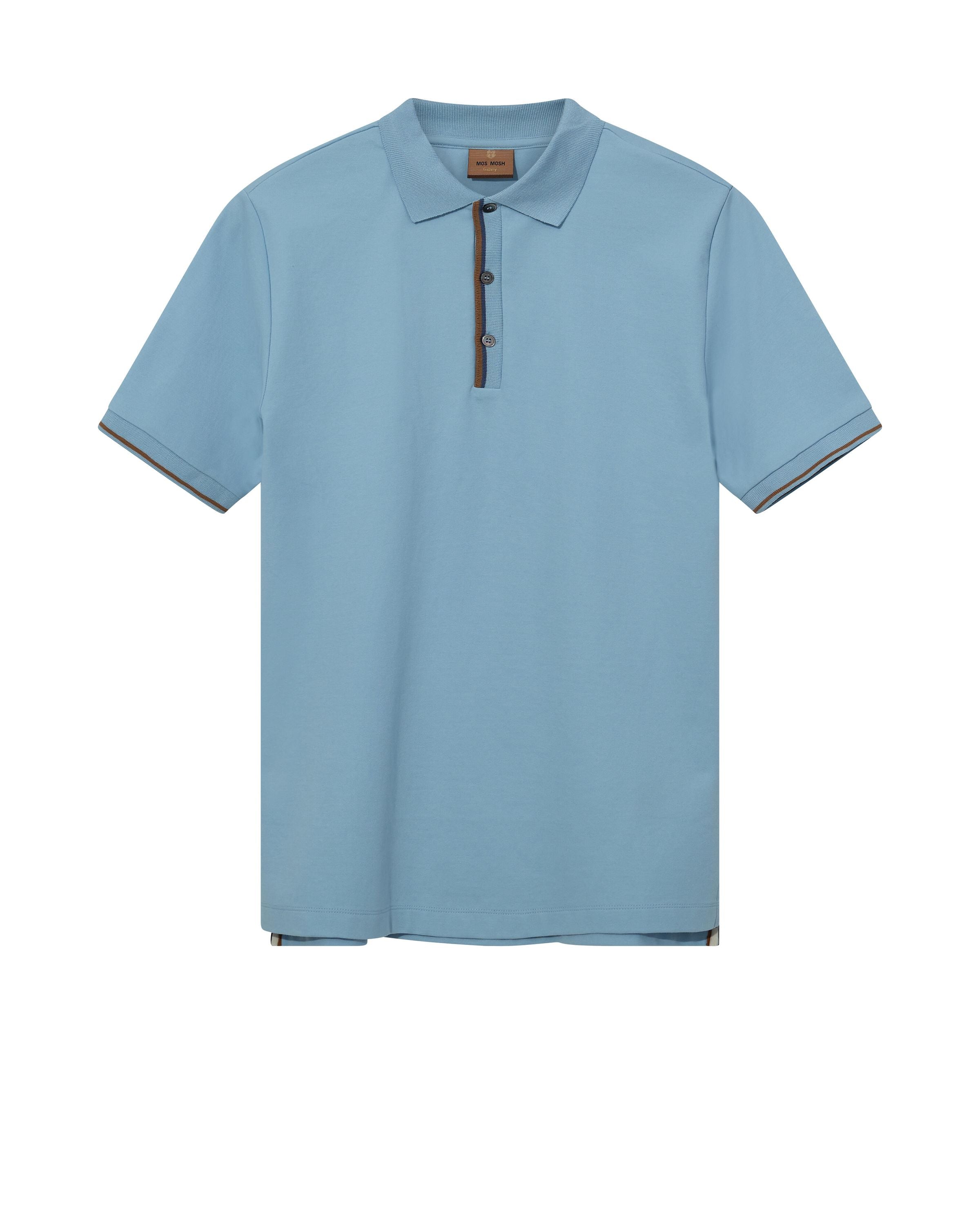 Poloshirt aus Baumwollmix - 425 Sky Blue - Blau
