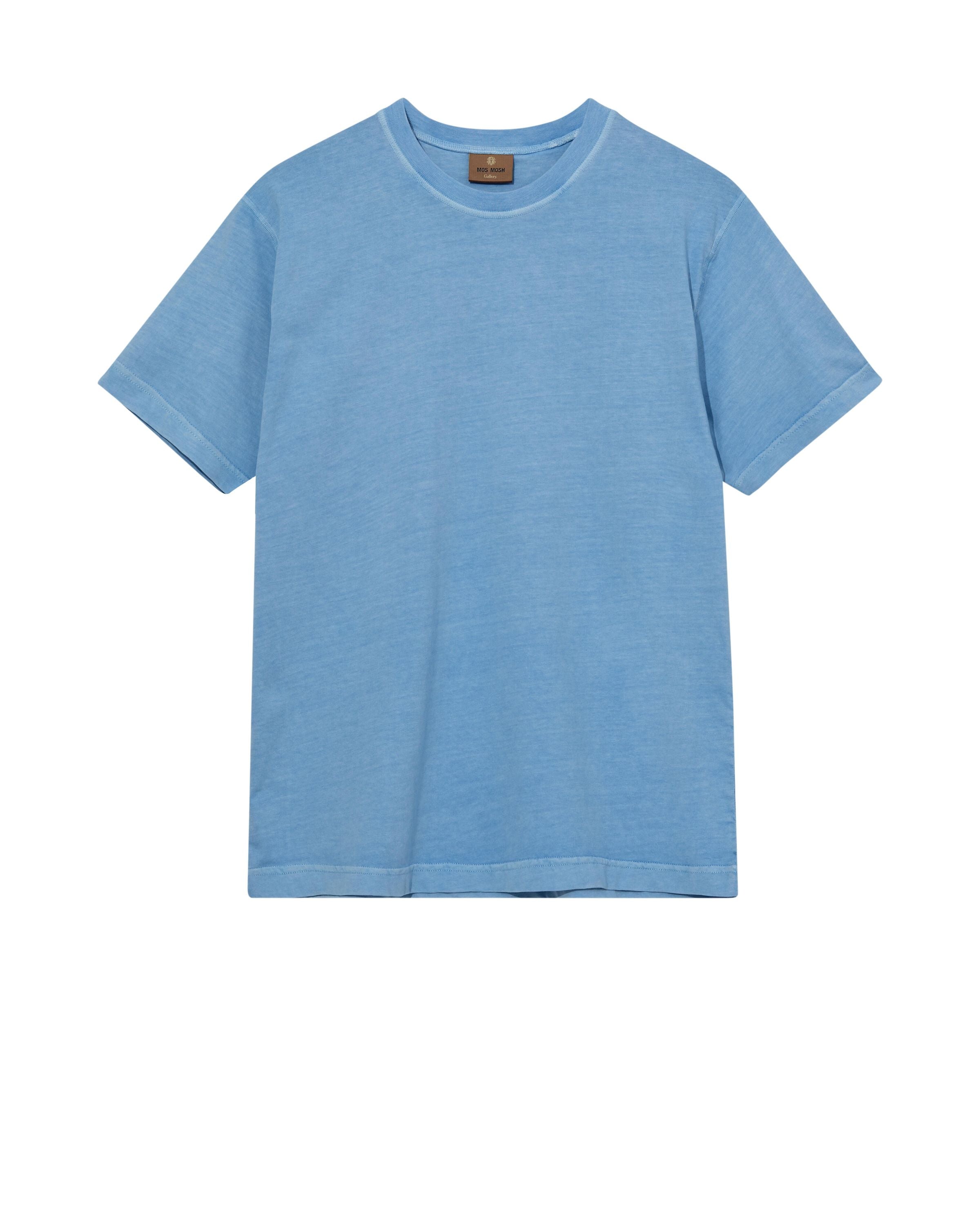 T-Shirt aus Baumwolle - 831 Clear blue - Blau