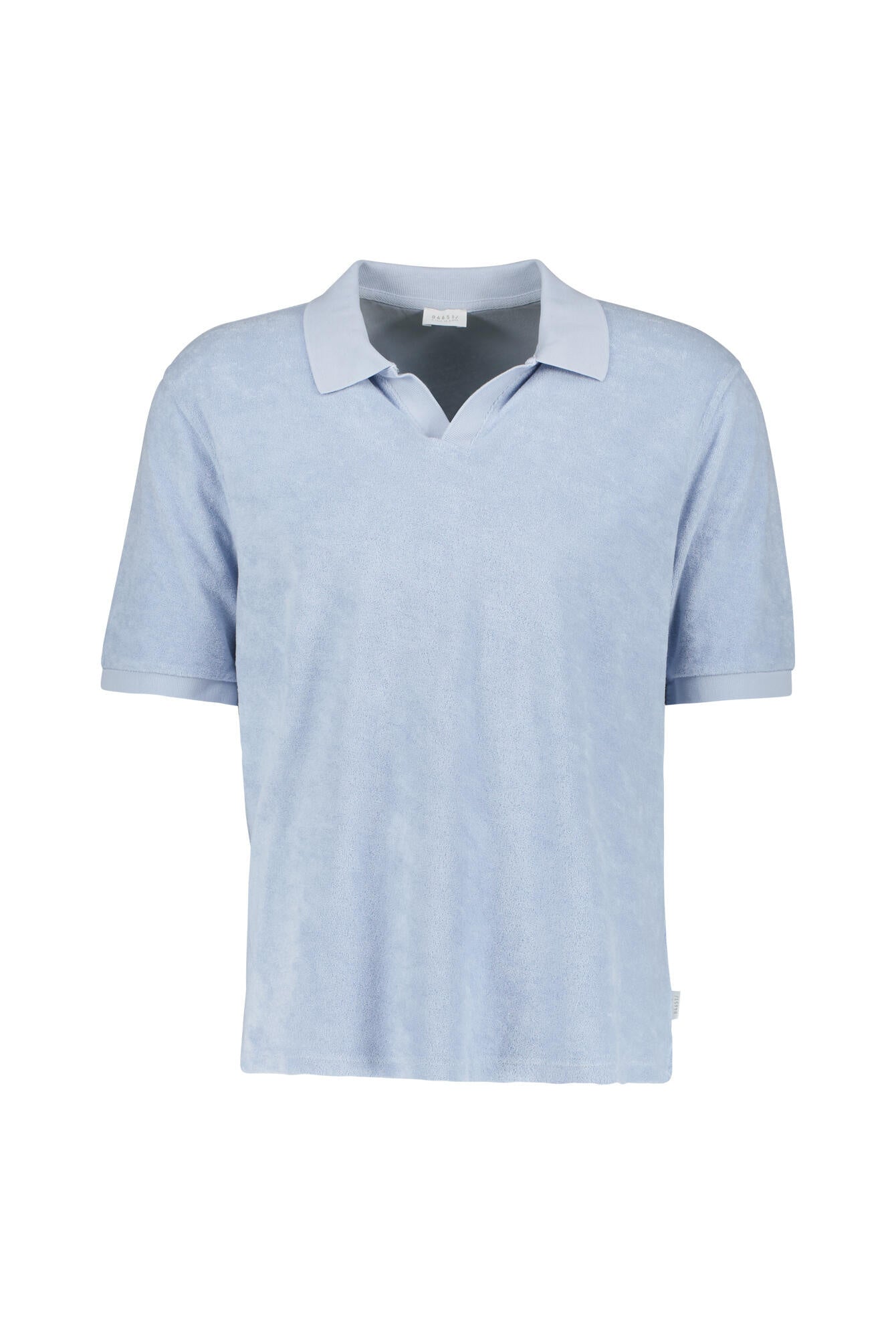 Frottee-Poloshirt - Sky - Blau