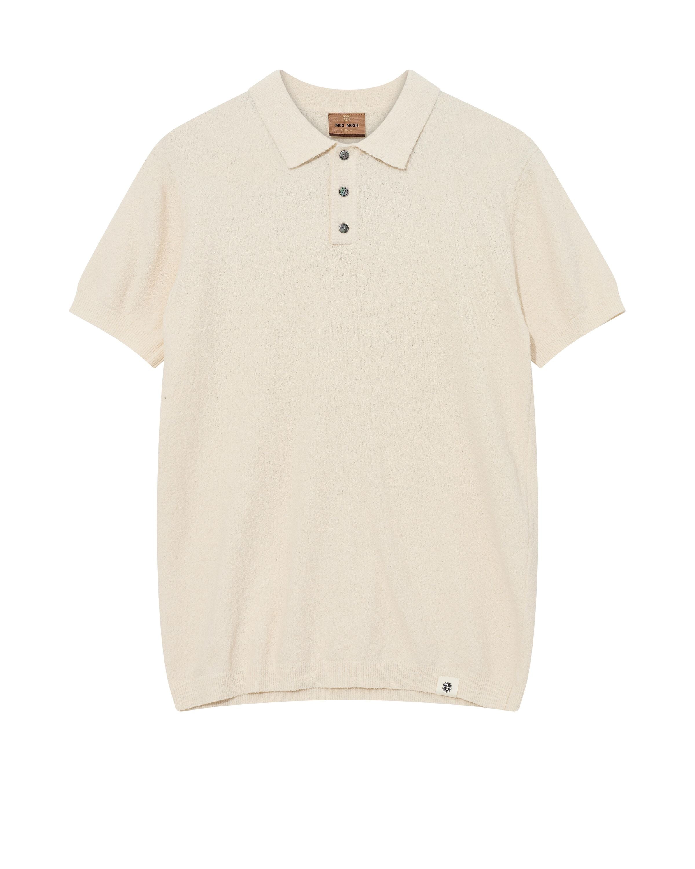 Poloshirt aus Bouclé - 180 Ecru - Weiß