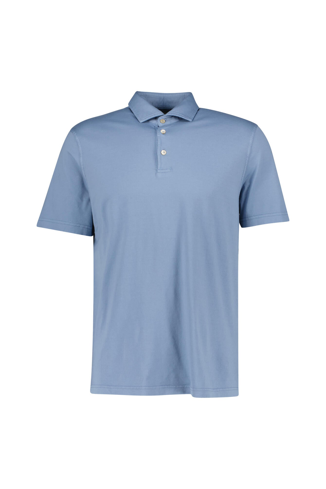 Poloshirt aus Baumwolle - 12 - Blau