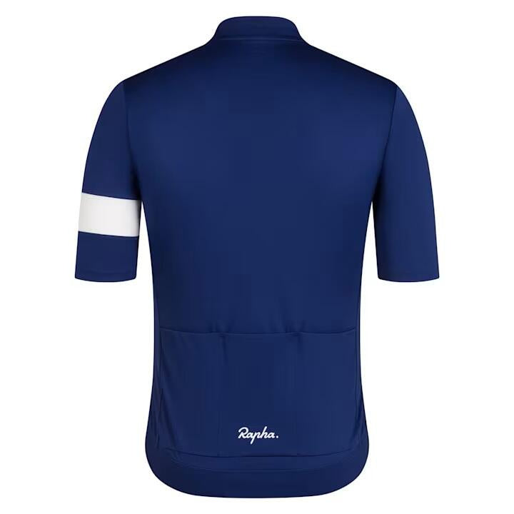 Fahrradtrikot CORE JERSEY - Navy White - Blau