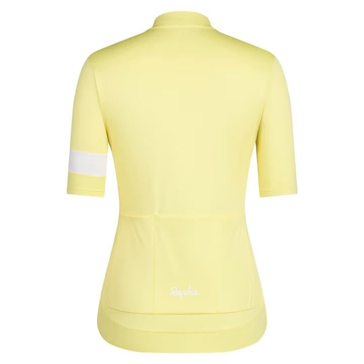Fahrradtrikot CORE JERSEY - Canary Yellow/White - Gelb
