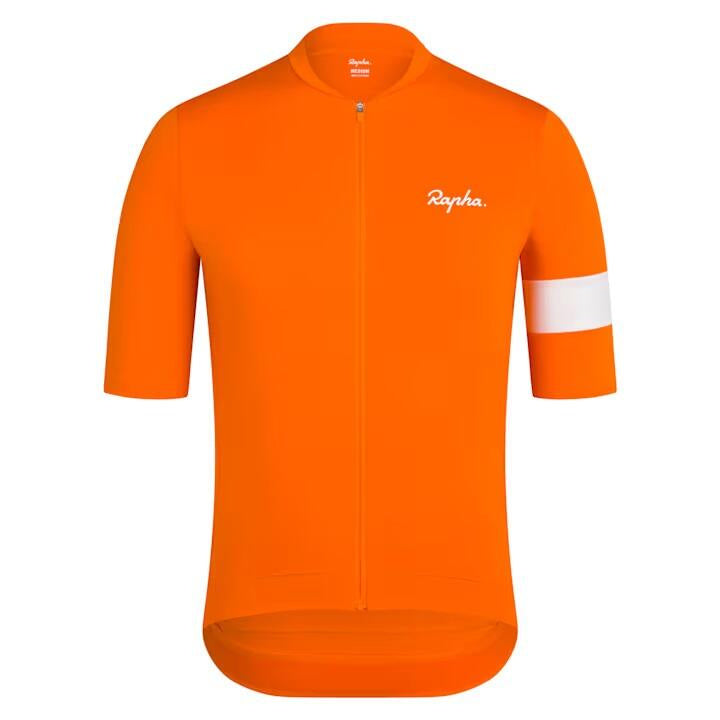 Fahrradtrikot CORE JERSEY - Bright Orange/White - Orange