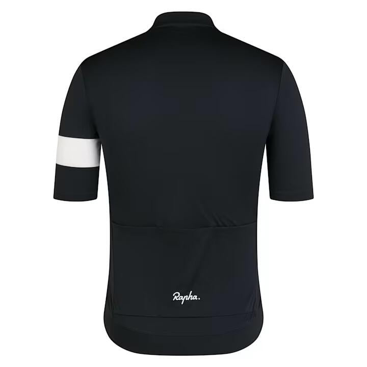 Fahrradtrikot CORE JERSEY - Black White - Schwarz