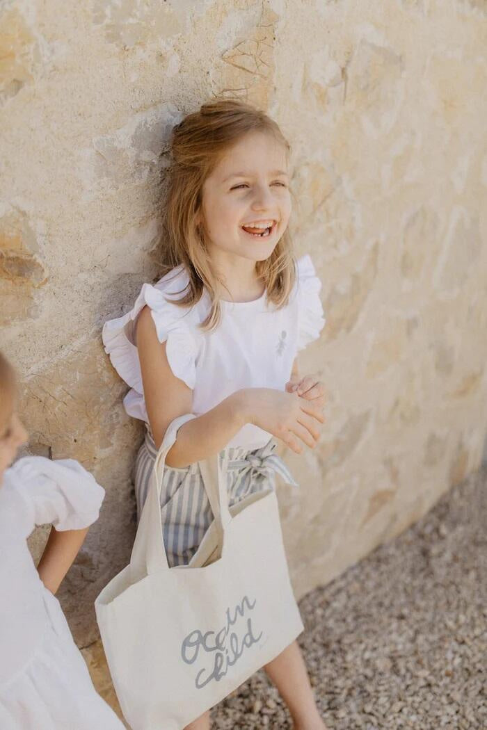 T-Shirt mit Rüschen - White - Weiß