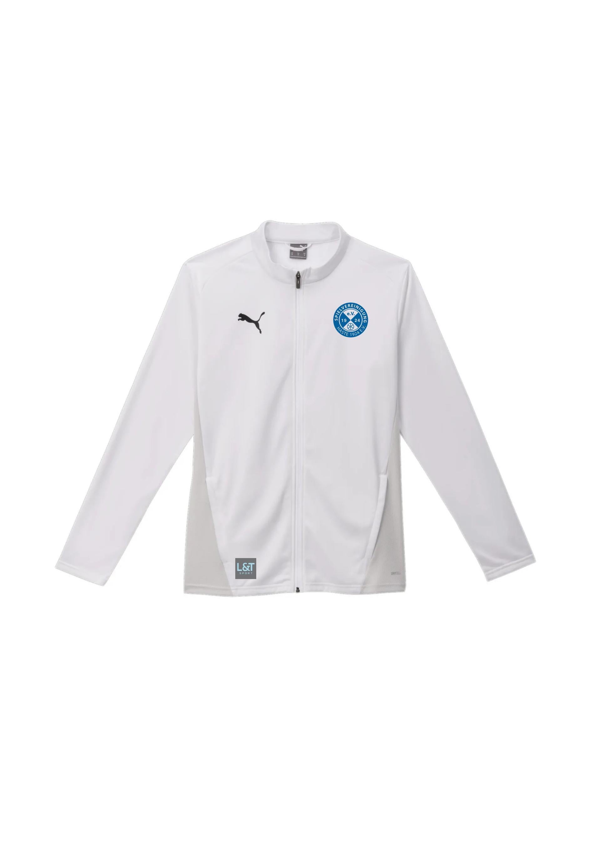 Kinder SPVG Haste Trainingsjacke - 004-PUMA WHITE-PUMA BLACK-FEAT - Weiß