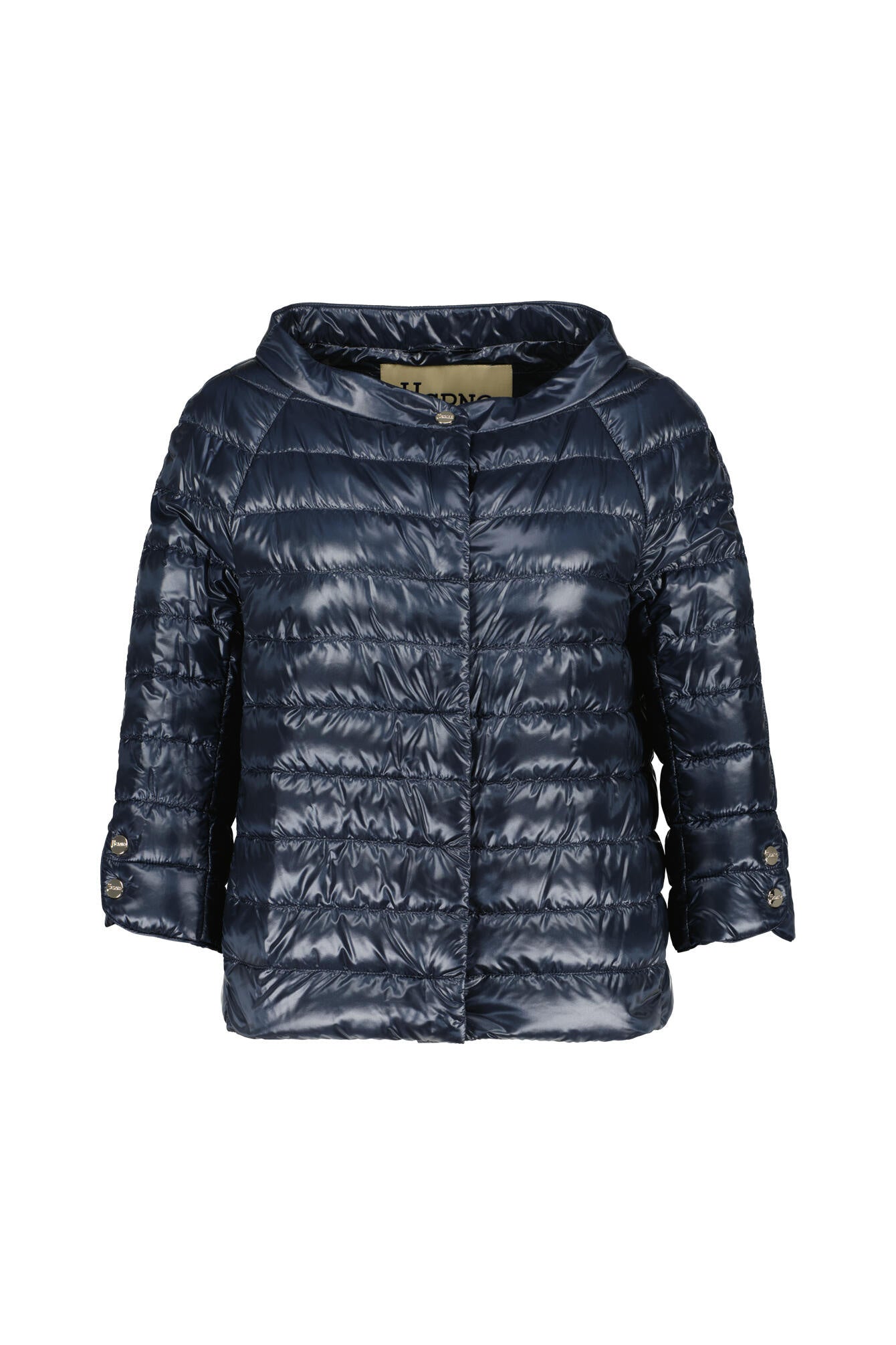 Daunenjacke mit U-Boot-Ausschnitt - 9200 - Blau