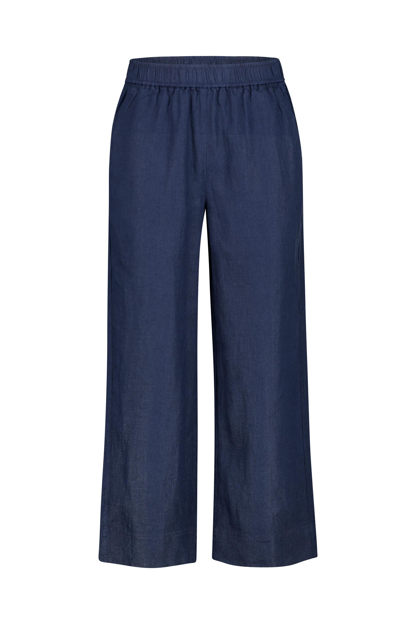 Leinenhose Relaxed Fit - Navy - Blau