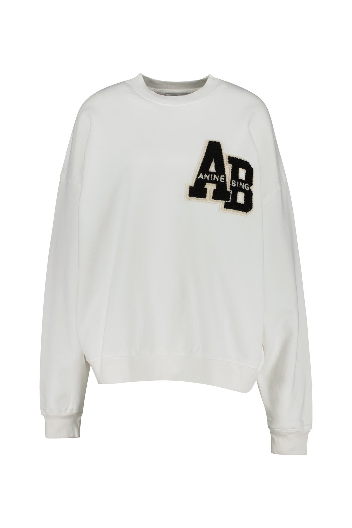 Sweatshirt MILES Oversized Fit - Off White - Weiß