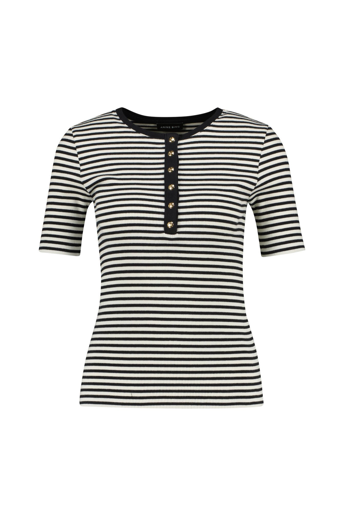 Langarmshirt ALESSIA - Multi - Schwarz | Weiß