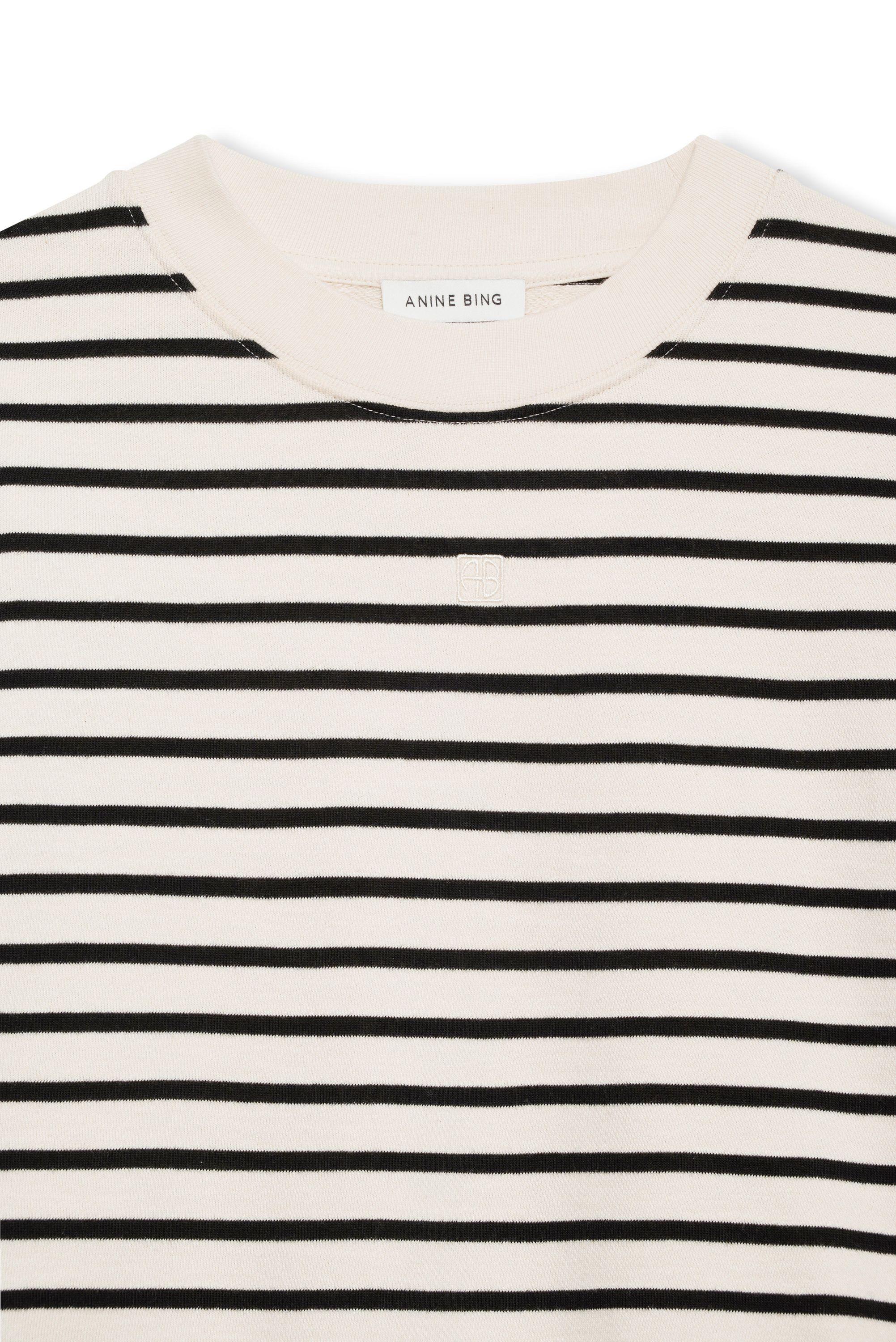 Sweatshirt DEAN Relaxed Fit - White/Black - Schwarz | Weiß