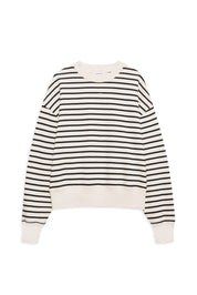 Sweatshirt DEAN Relaxed Fit - White/Black - Schwarz | Weiß