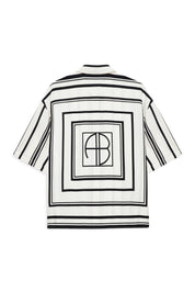 Bluse gestreift Relaxed Fit - Print - Schwarz | Weiß