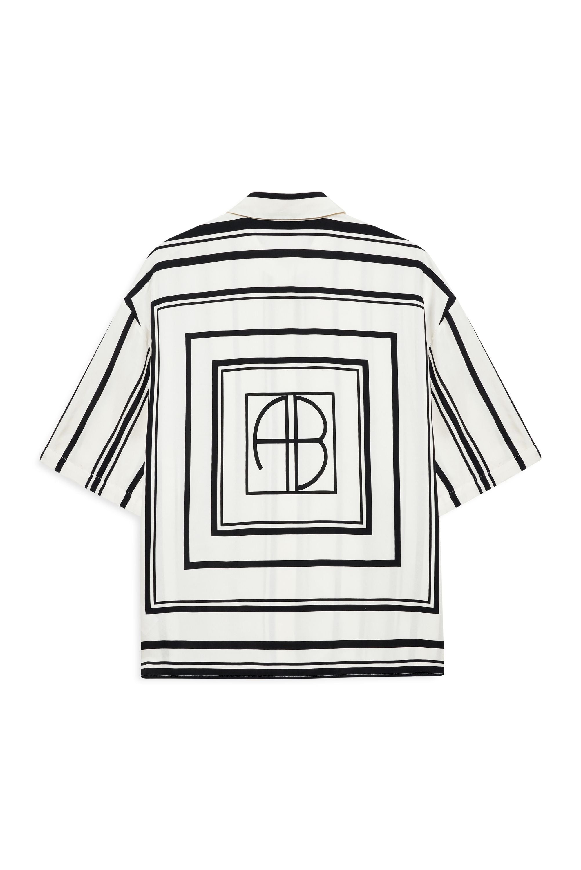 Bluse gestreift Relaxed Fit - Print - Schwarz | Weiß