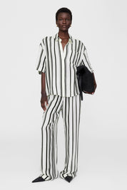 Bluse gestreift Relaxed Fit - Print - Schwarz | Weiß