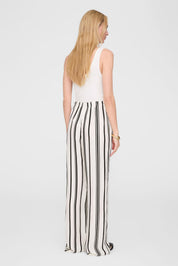 Hose ELAIN gestreift - Print - Schwarz | Weiß