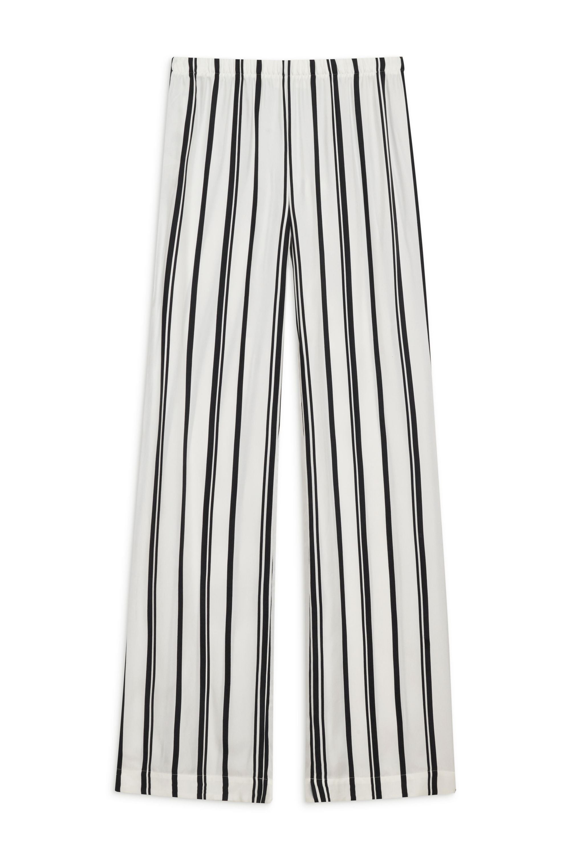 Hose ELAIN gestreift - Print - Schwarz | Weiß