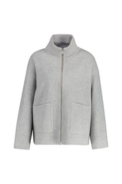 Blazerjacke aus Schurwolle - 76A Silver Salt - Grau