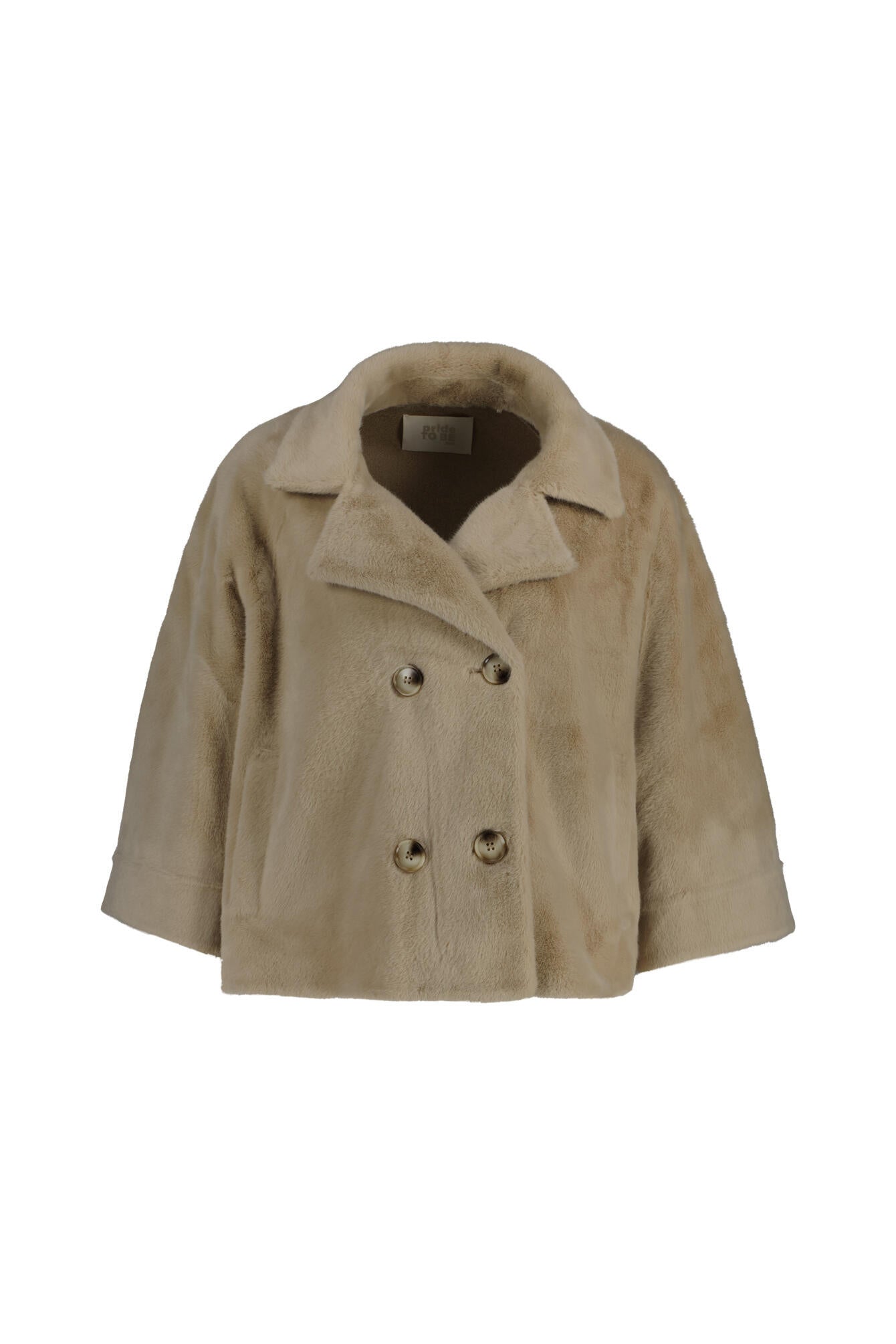Jacke DOLORES in Felloptik - 135 Sand - Beige