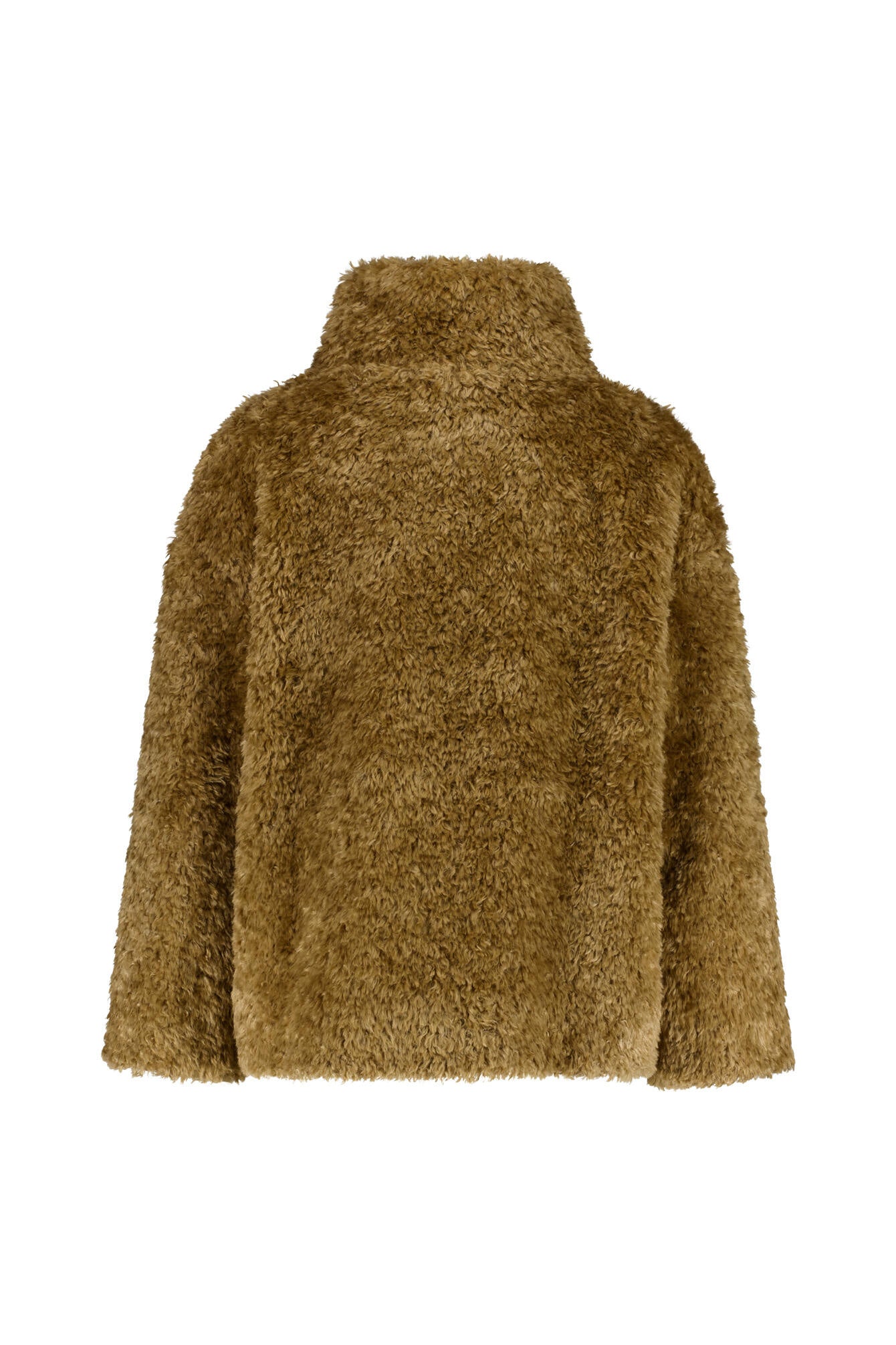 Jacke in Felloptik - 2000 Sabbia - Braun