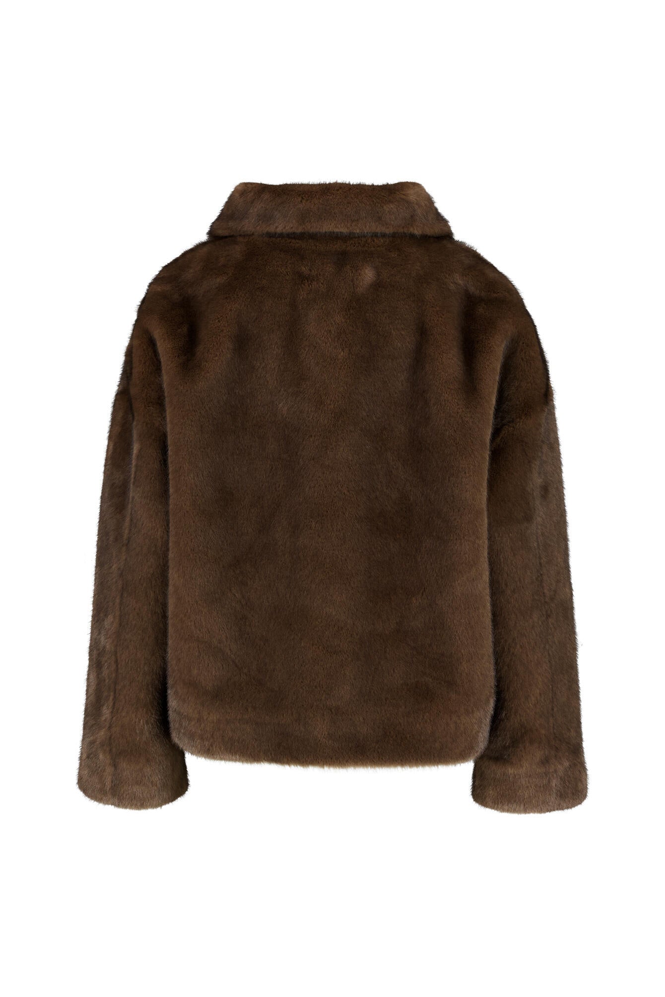 Jacke in Felloptik - Y702 Brown - Braun